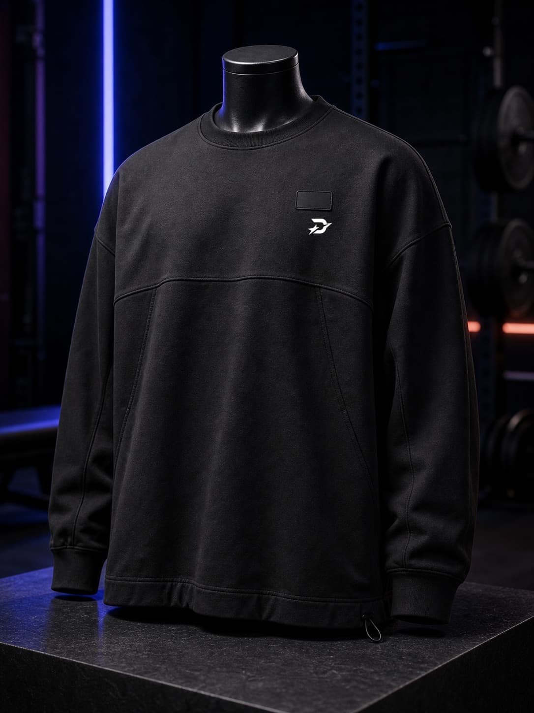 Draxstar Pump Cover black oversized training layer product photo.